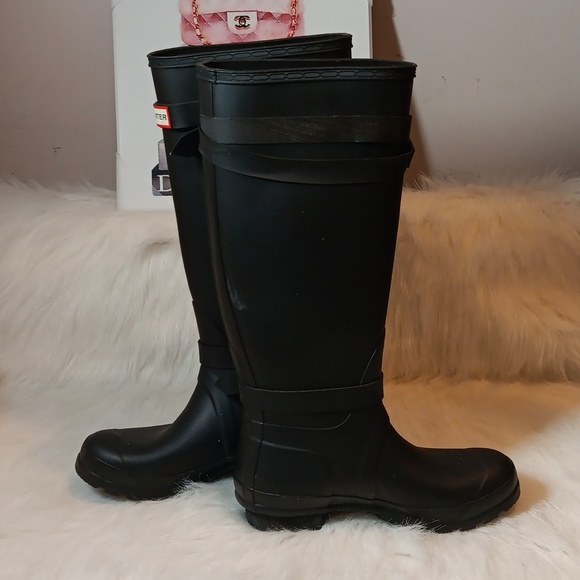 Hunters Women's Original Tall Wellington Boots Sz 6 - Picture 2 of 7
